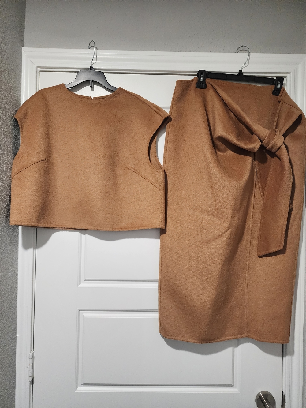 Antonio Melani wool blend top and pencil skirt
